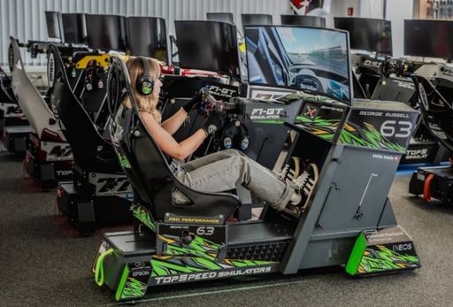 F1-Bolide und GT-Autos im Simulator